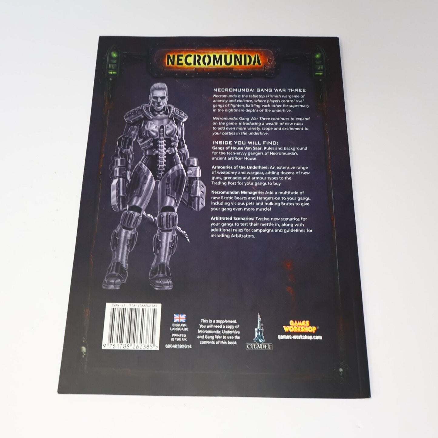 2018 Necromunda Gang War #3 Fantasy RPG Gaming Supplement Games Workshop Book PB