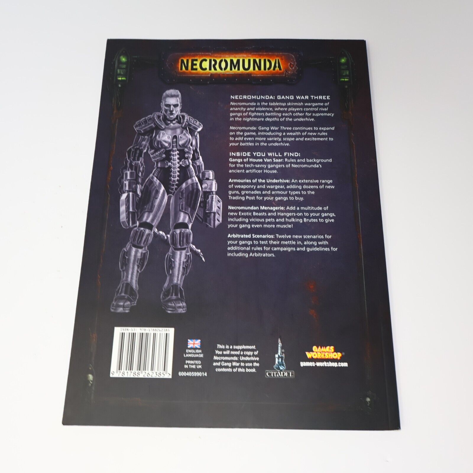 2018 Necromunda Gang War #3 Fantasy RPG Gaming Supplement Games Workshop Book PB