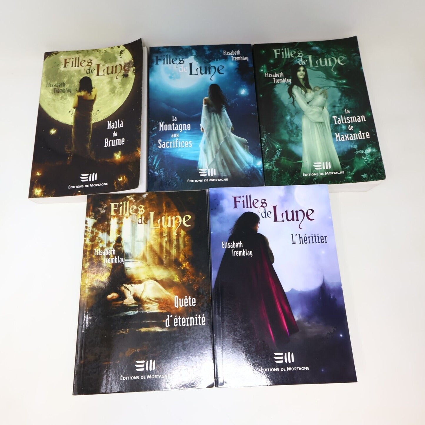 Filles de Lune #1-5 Lot 5 Livres Elisabeth Tremblay Série Complète De Mortagne