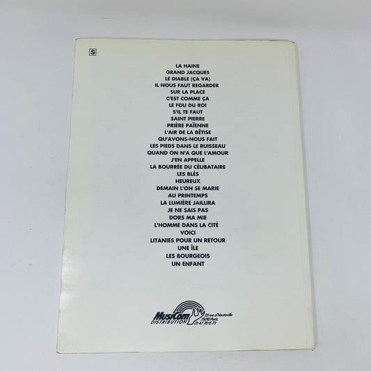 1992 Jacques Brel 29 Succès Songbook Partitions Piano MCA Caravelle Music France