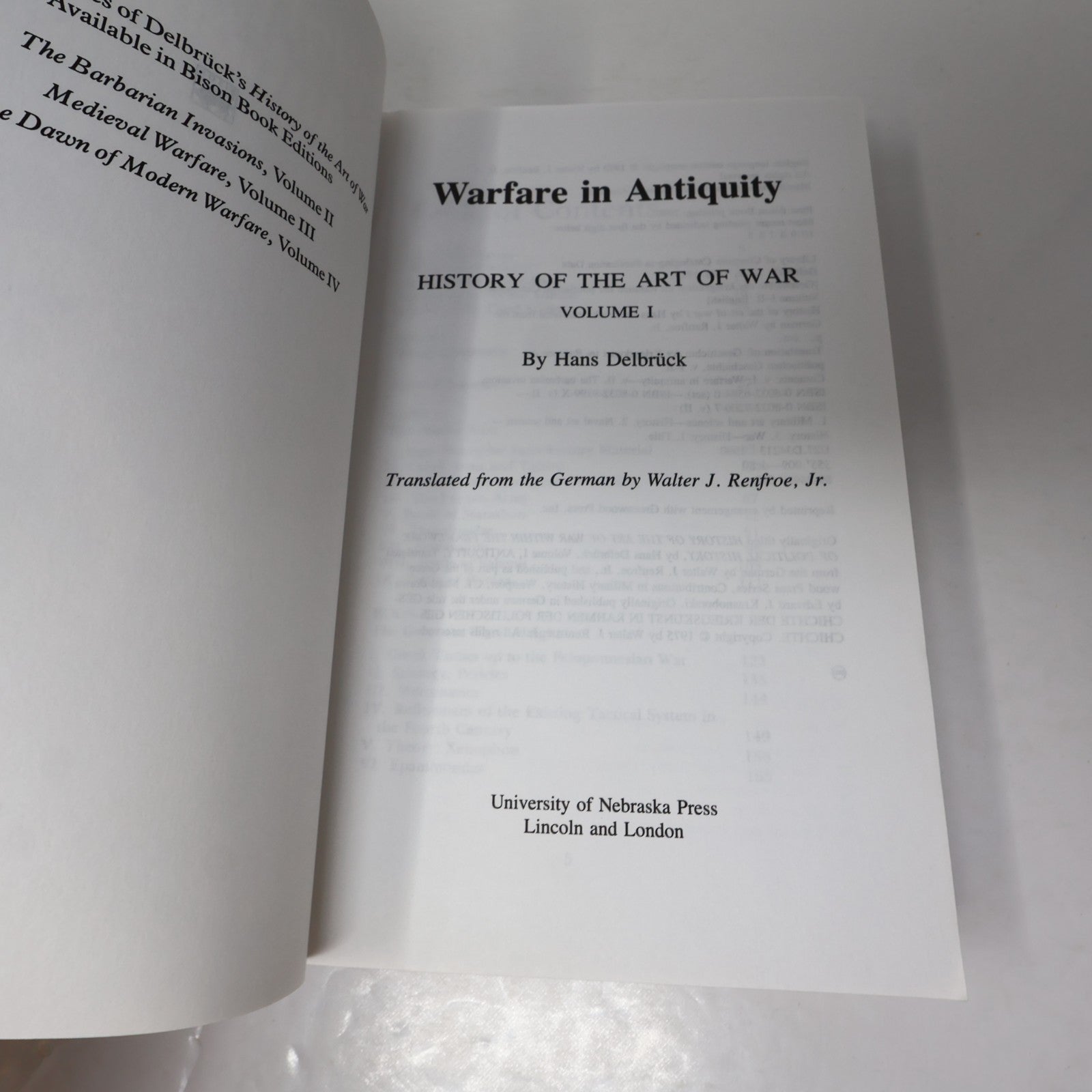 History of the Art of War #1-2 4 Books Lot Hans Delbruck Warfare in Antiquity PB