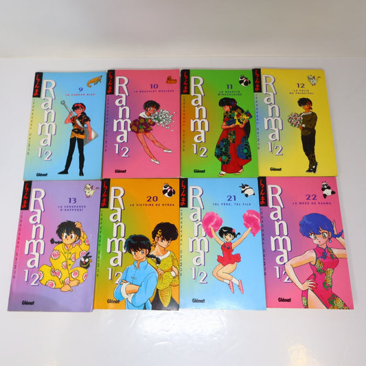 Ranma 1/2 Lot 10 Mangas Rumiko Takahashi Glénat Le Cordon Bleu PB Français 90s