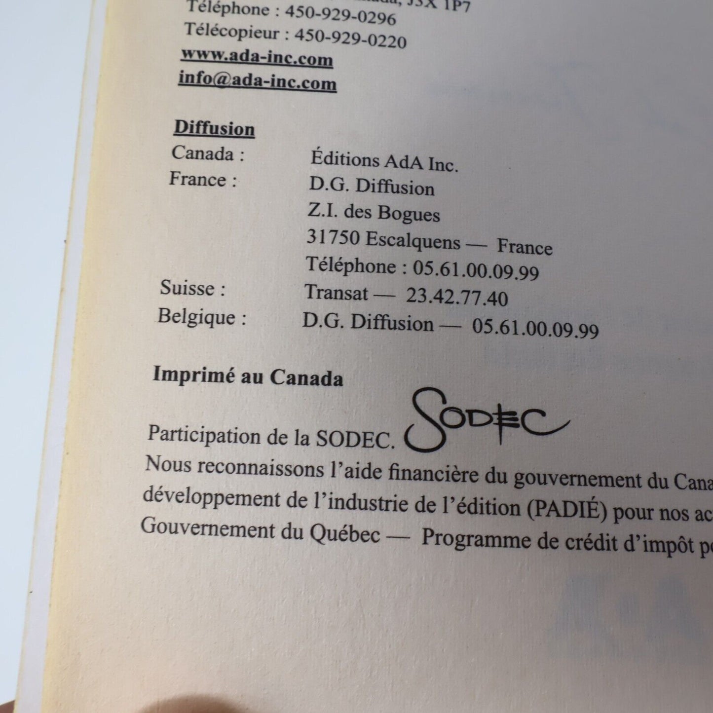 2010 Sorcière #4 Magye Noire de Cate Tiernan Sweep ADA Français Livre Paperback