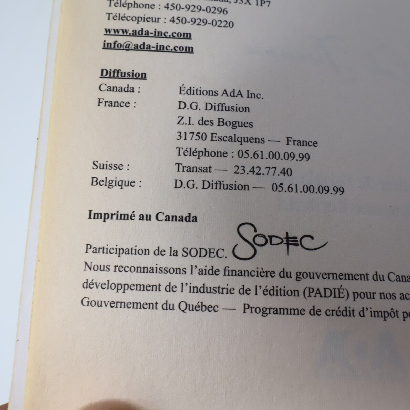 2010 Sorcière #4 Magye Noire de Cate Tiernan Sweep ADA Français Livre Paperback