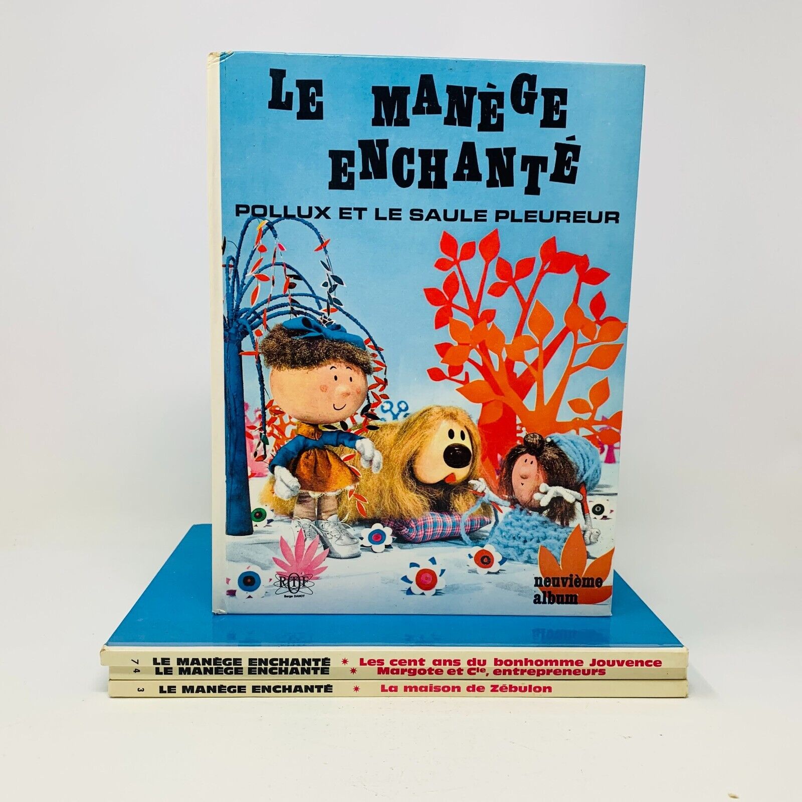 4x Le Manège Enchanté ORTF Album Série Enfant Télévision Pollux Français 1965-66