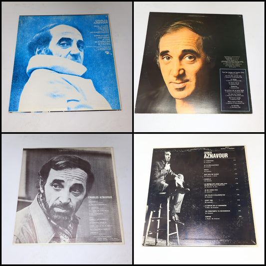 Charles Aznavour Lot 4 Disques Idiote je T'Aime/Visages de L'Amour/Désormais LP