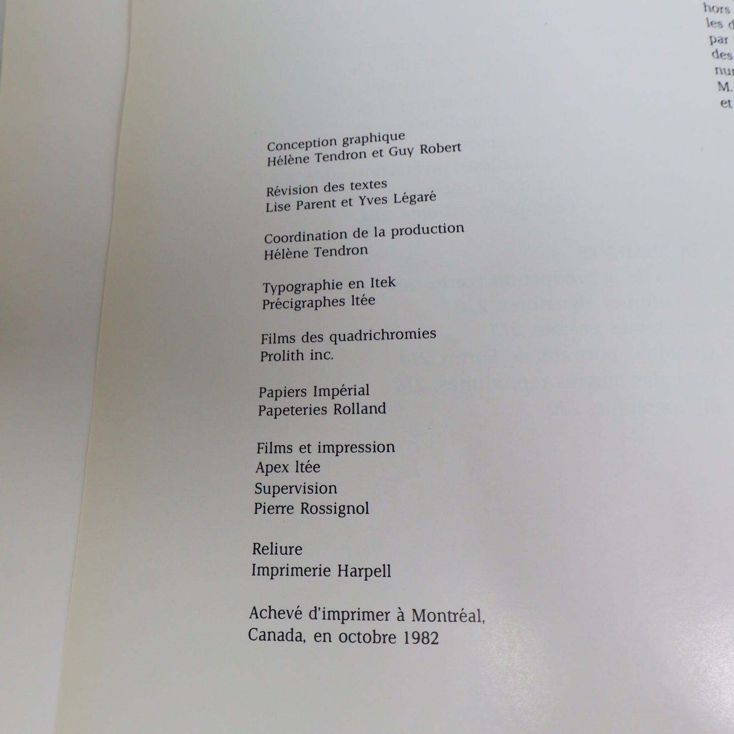 1982 Fortin l'Oeuvre et l'Homme Guy Robert Marc-Aurèle Fortin Québec Français HC