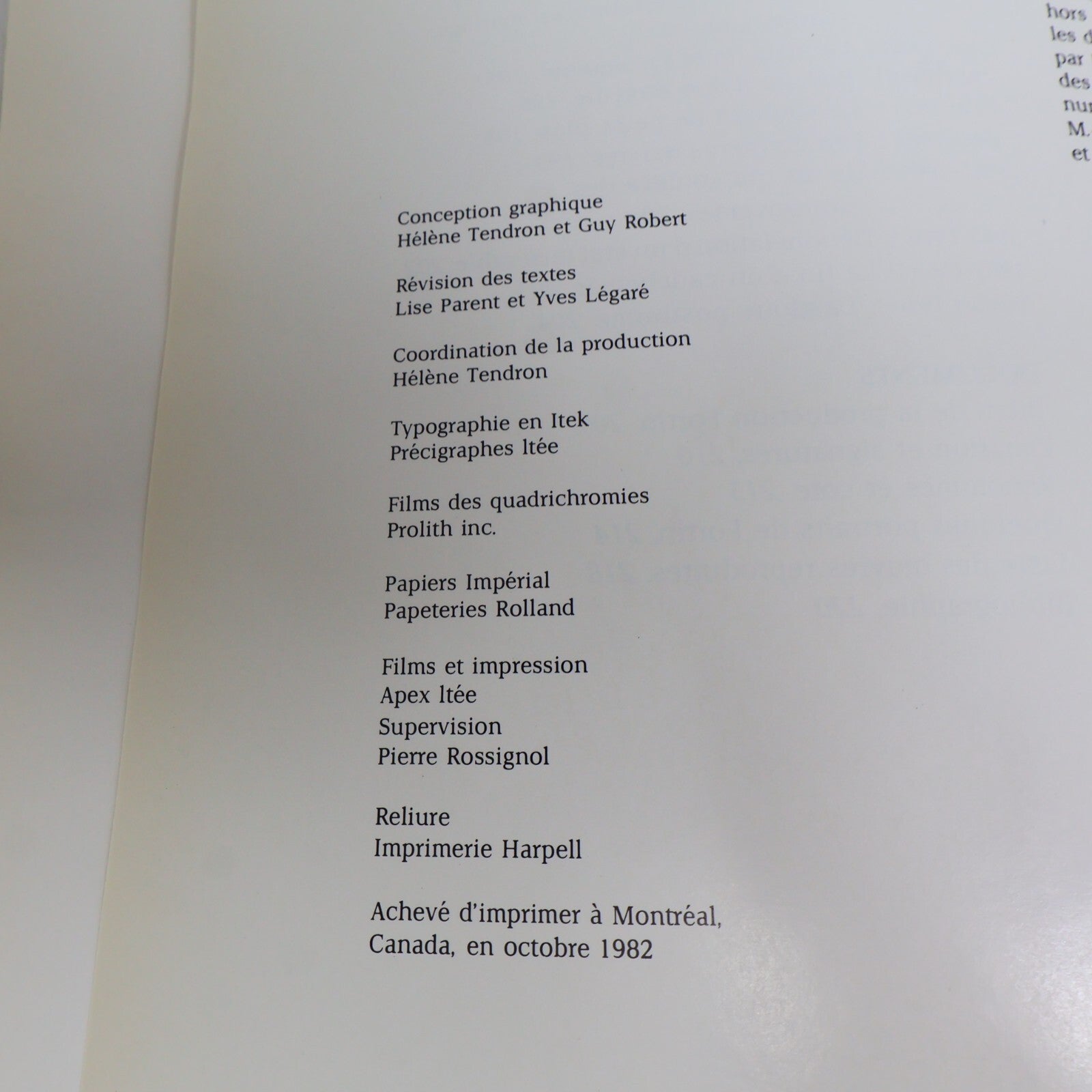 1982 Fortin l'Oeuvre et l'Homme Guy Robert Marc-Aurèle Fortin Québec Français HC
