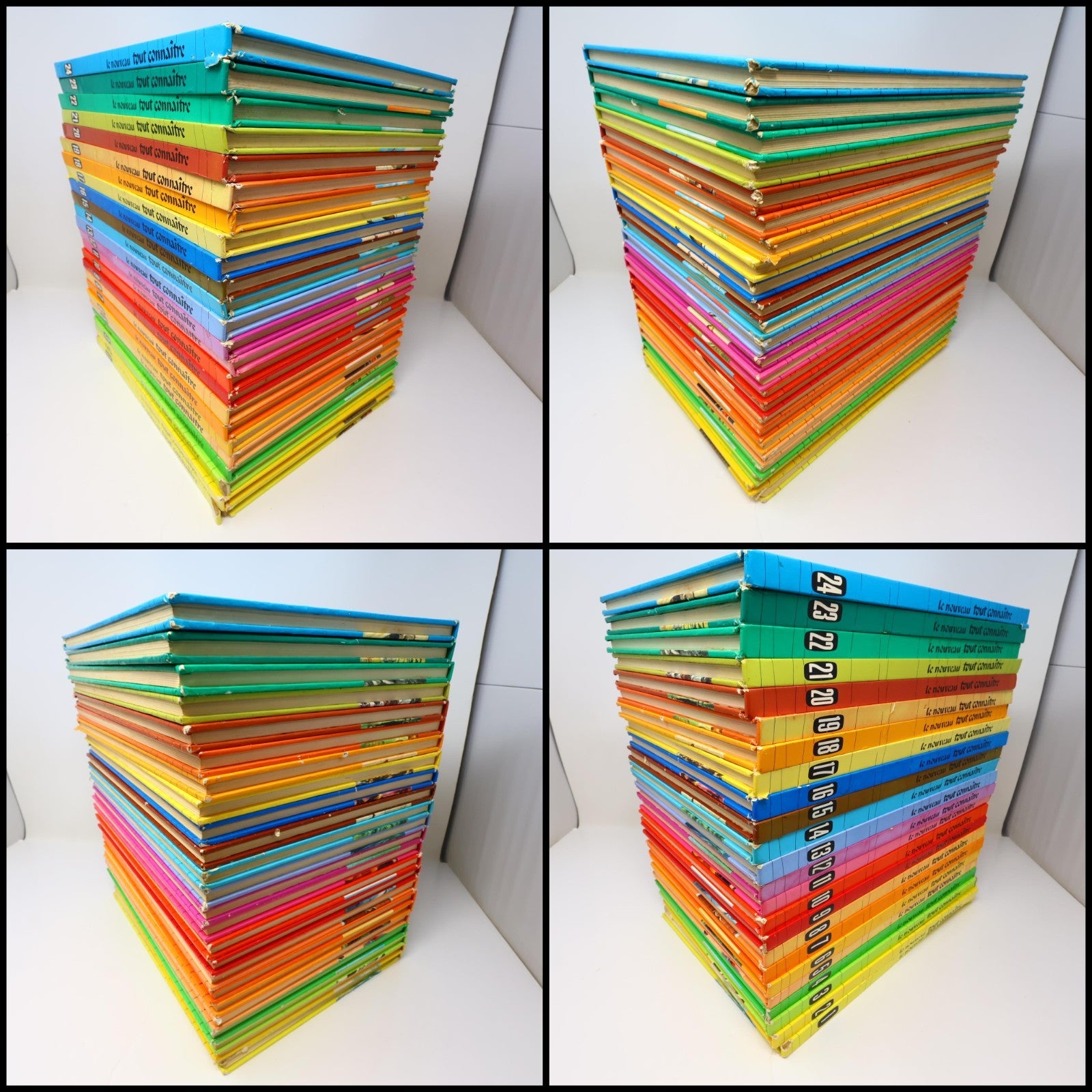 Le Nouveau Tout Connaître Encyclopédie en Couleurs Lot 24 Livres Histoire HC 60s