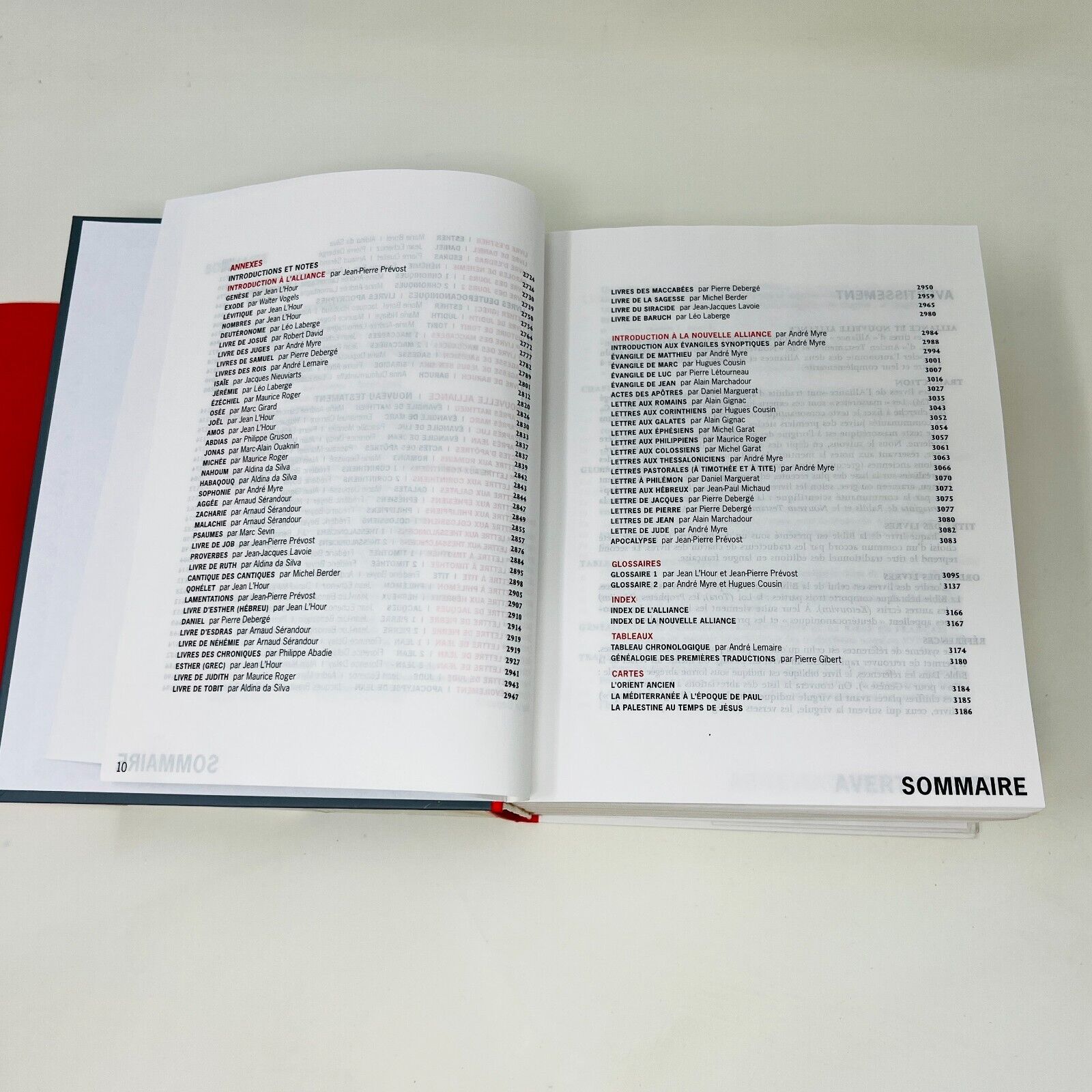 2001 La Bible Nouvelle Traduction Bayard/Médiaspaul en Français/French Hardcover