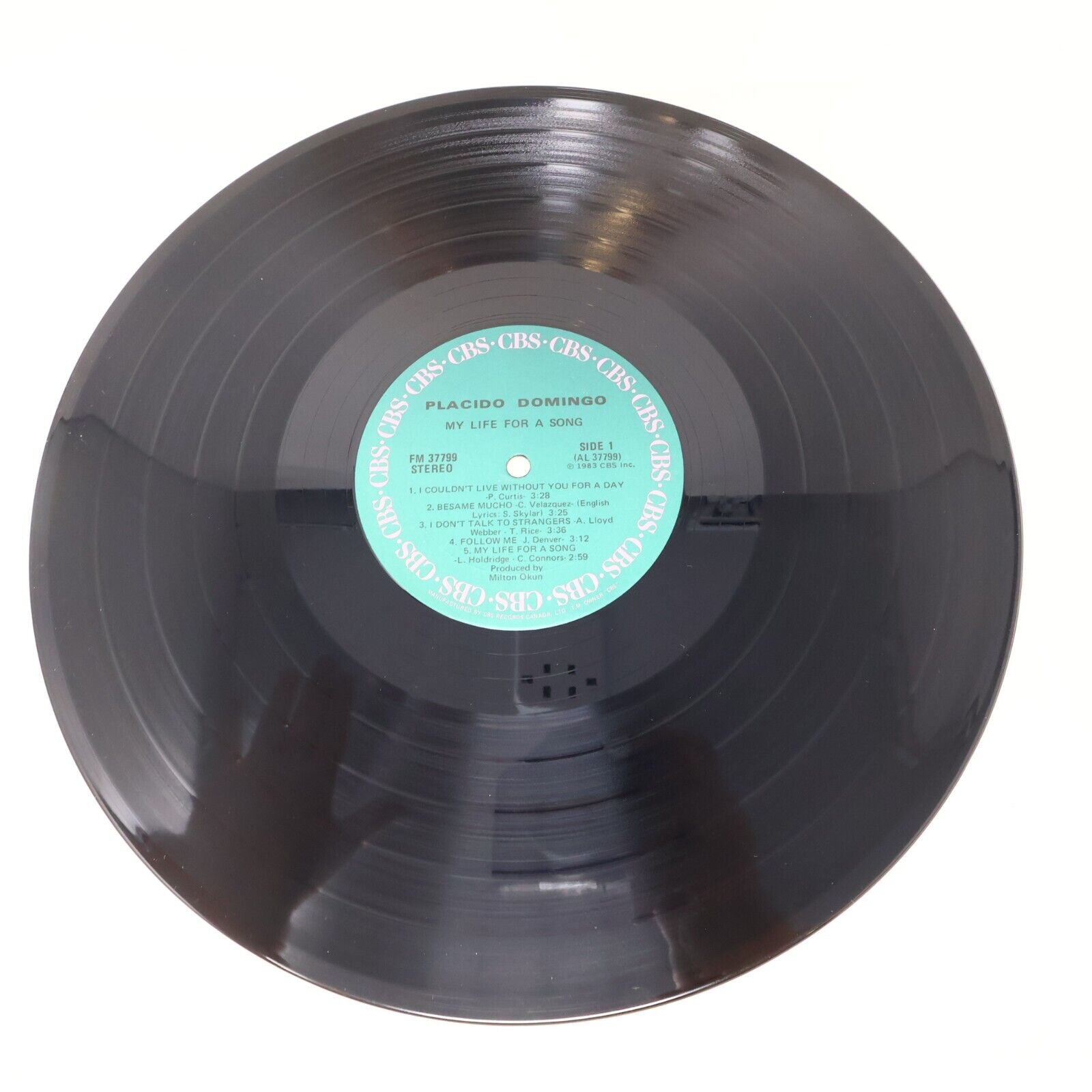 Placido Domingo Perhaps Love + My Life For A Song Lot of 2 LP Records 1980s