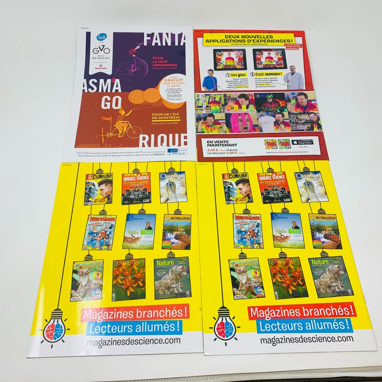 Sport Débrouillards 12 Magazines Enfants Français 2012-16 Années Incomplètes Lot