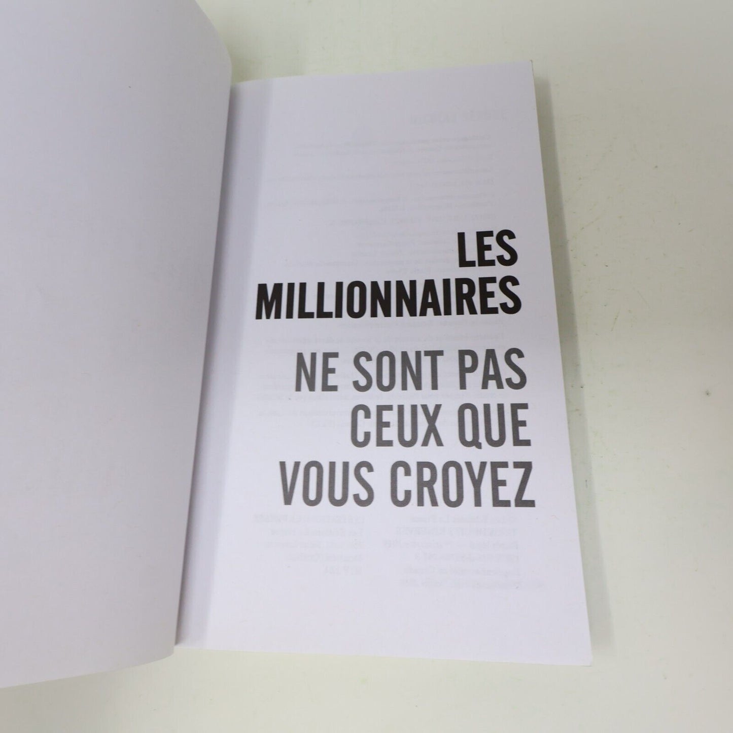 2019 Les Millionnaires ne sont pas Ceux que Vous Croyez Nicolas Bérubé Économie