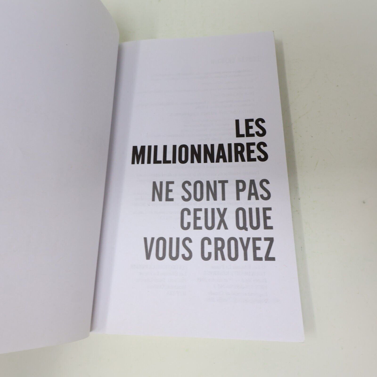 2019 Les Millionnaires ne sont pas Ceux que Vous Croyez Nicolas Bérubé Économie