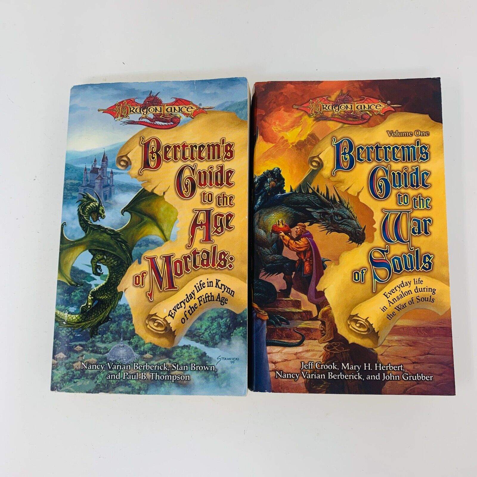 DragonLance Bertrem's Guide to the Age of Mortals/War of Souls Lot 1-2 WOC Krynn