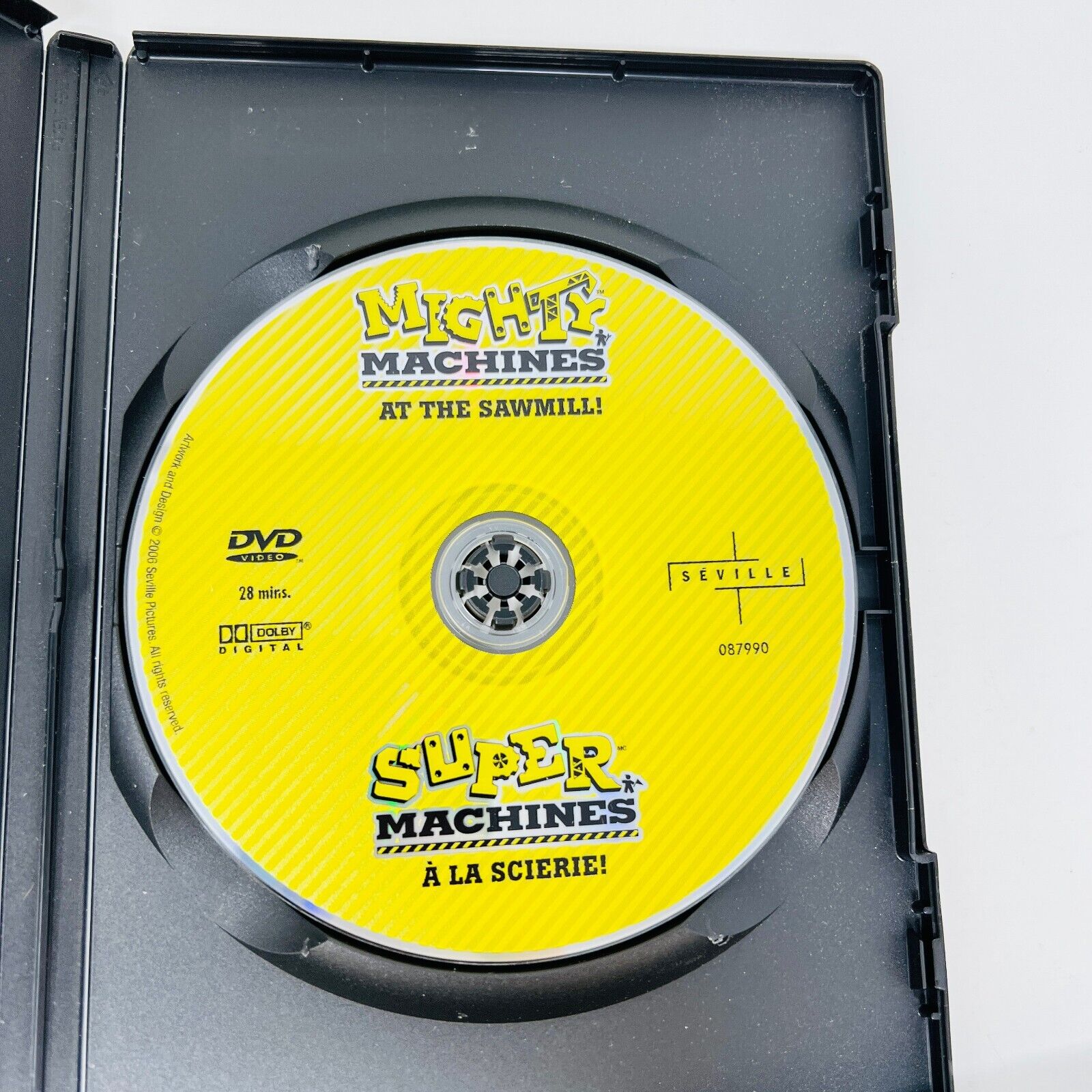 3 Mighty Super Machines DVD Lot Making a Road/All About Recycling/At the Sawmill