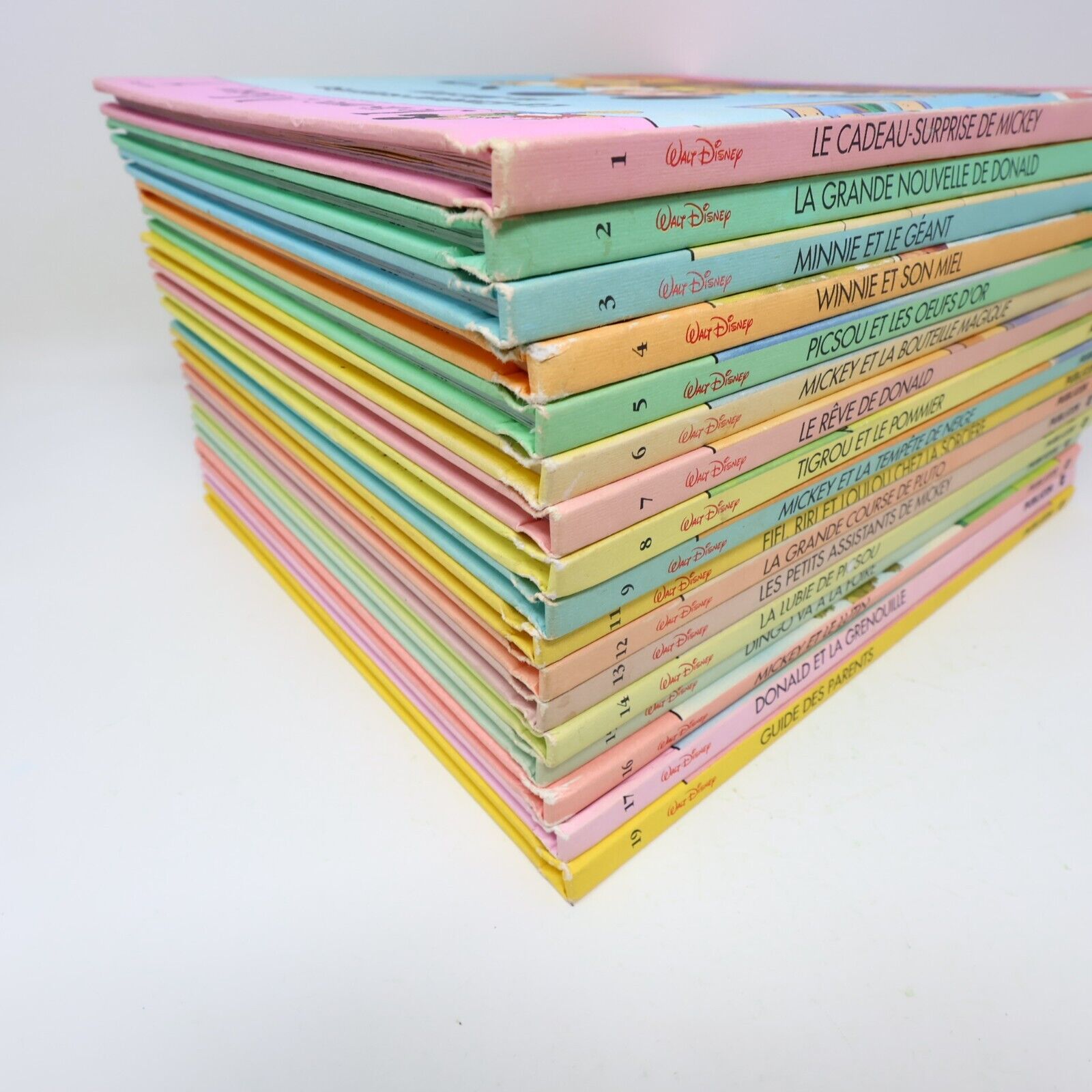 Lot 17 Livres Je Lis avec Mickey Walt Disney Publicor Jeunes Enfants Français HC