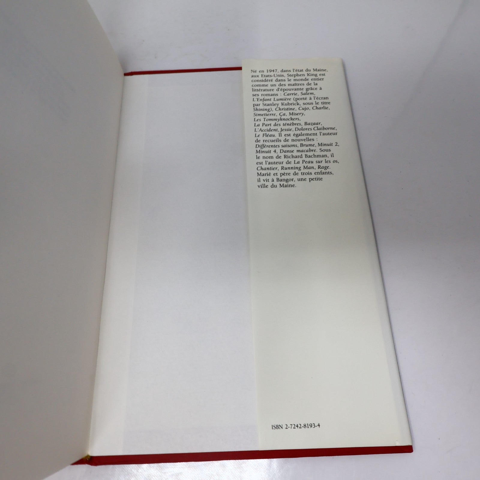 Marche ou Crève (The Long Walk) Richard Bachman/Stephen King 1989 HC Français