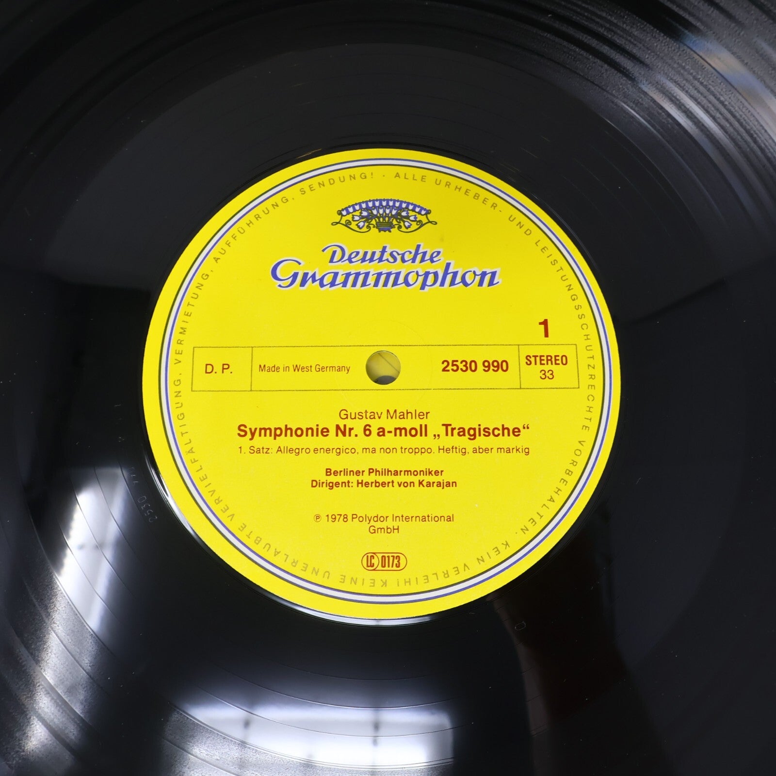 Herbert von Karajan Gustav Mahler Symphonie #6 Tragische 2x LP Record 2707 106