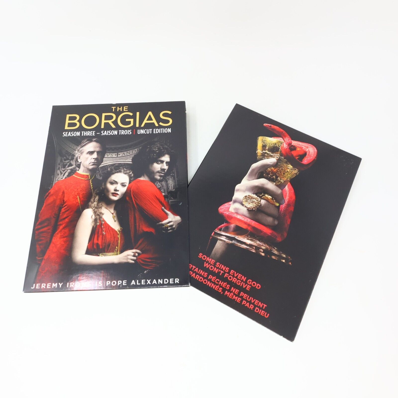 The Borgias Final Season #3 Uncut DVD Jeremy Irons 2014 NTSC English Français