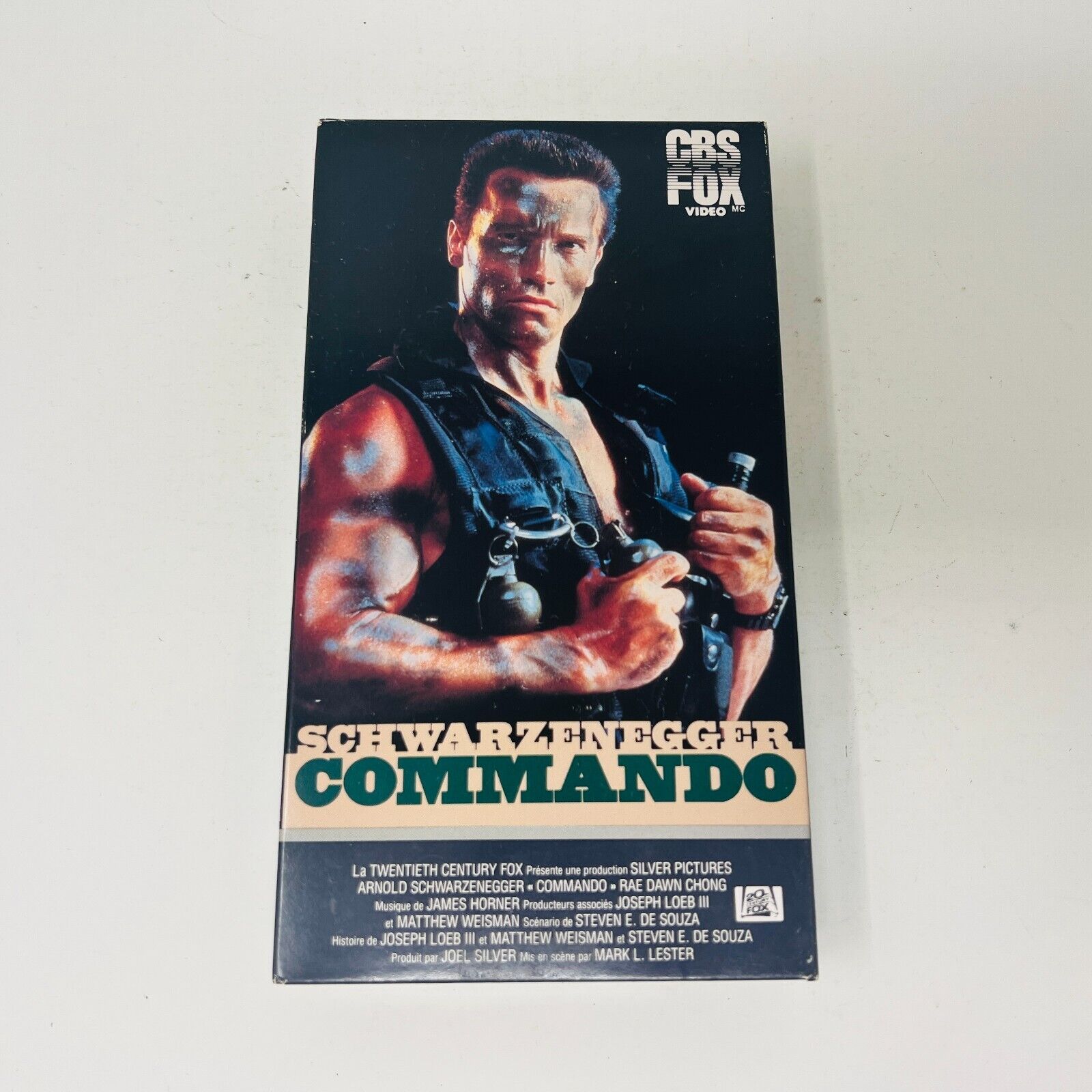 1990 Commando VHS NTSC Testé en Français/French Arnold Schwarzenegger Action