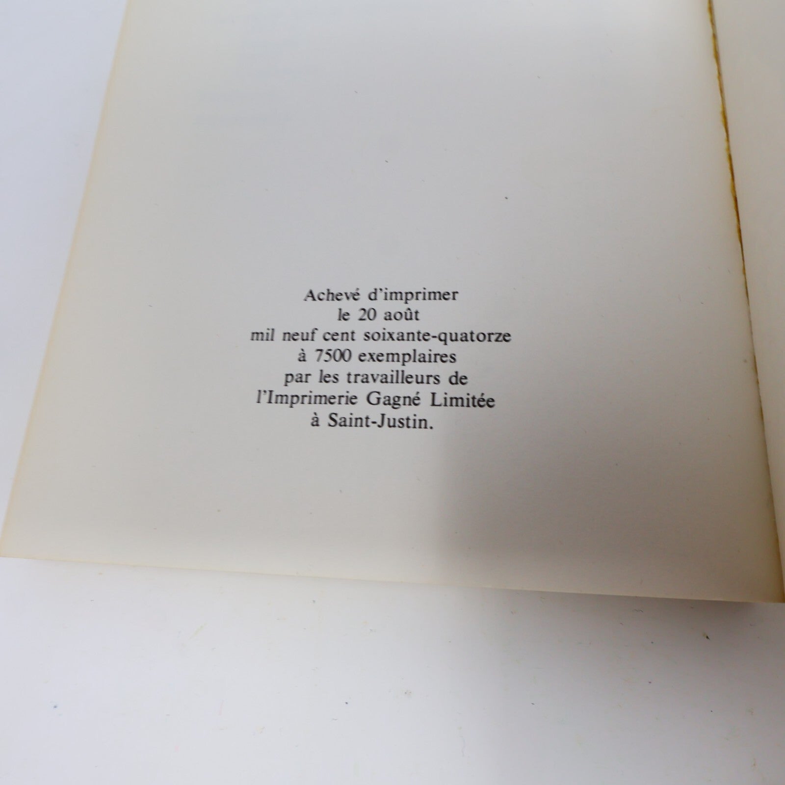 1974 Le Livre des Sacres et Blasphèmes Québécois Gilles Charest L'Aurore Société