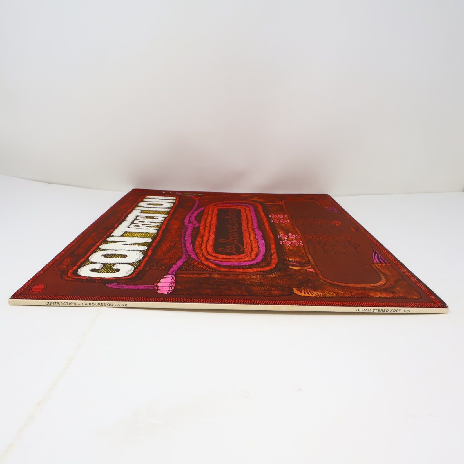 Contraction La Bourse Ou La Vie Disque LP 1974 Record Prog Rock Deram XDEF-106