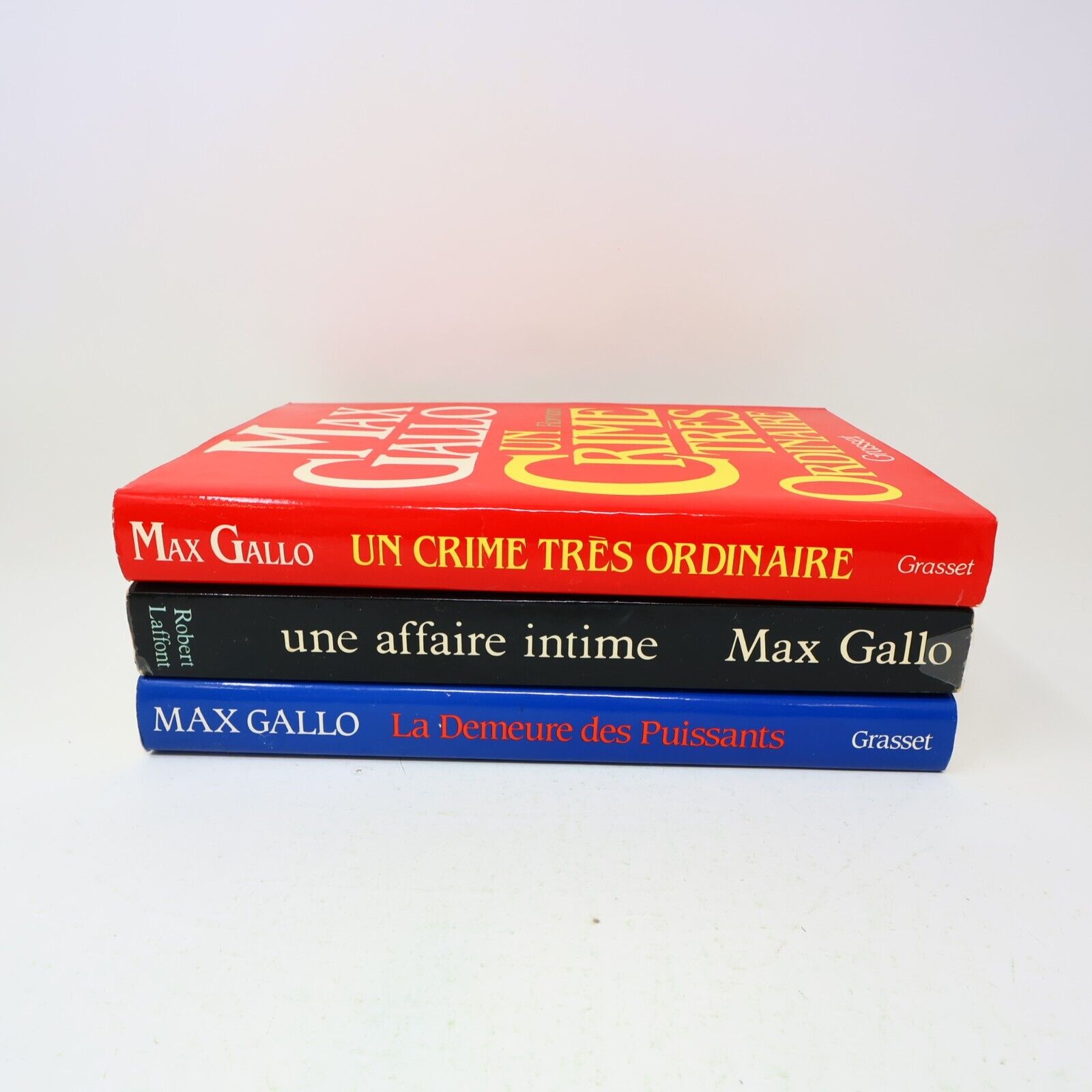 Max Gallo Affaire Intime Demeure des Puissants Crime Très Ordinaire Lot 3 Livres