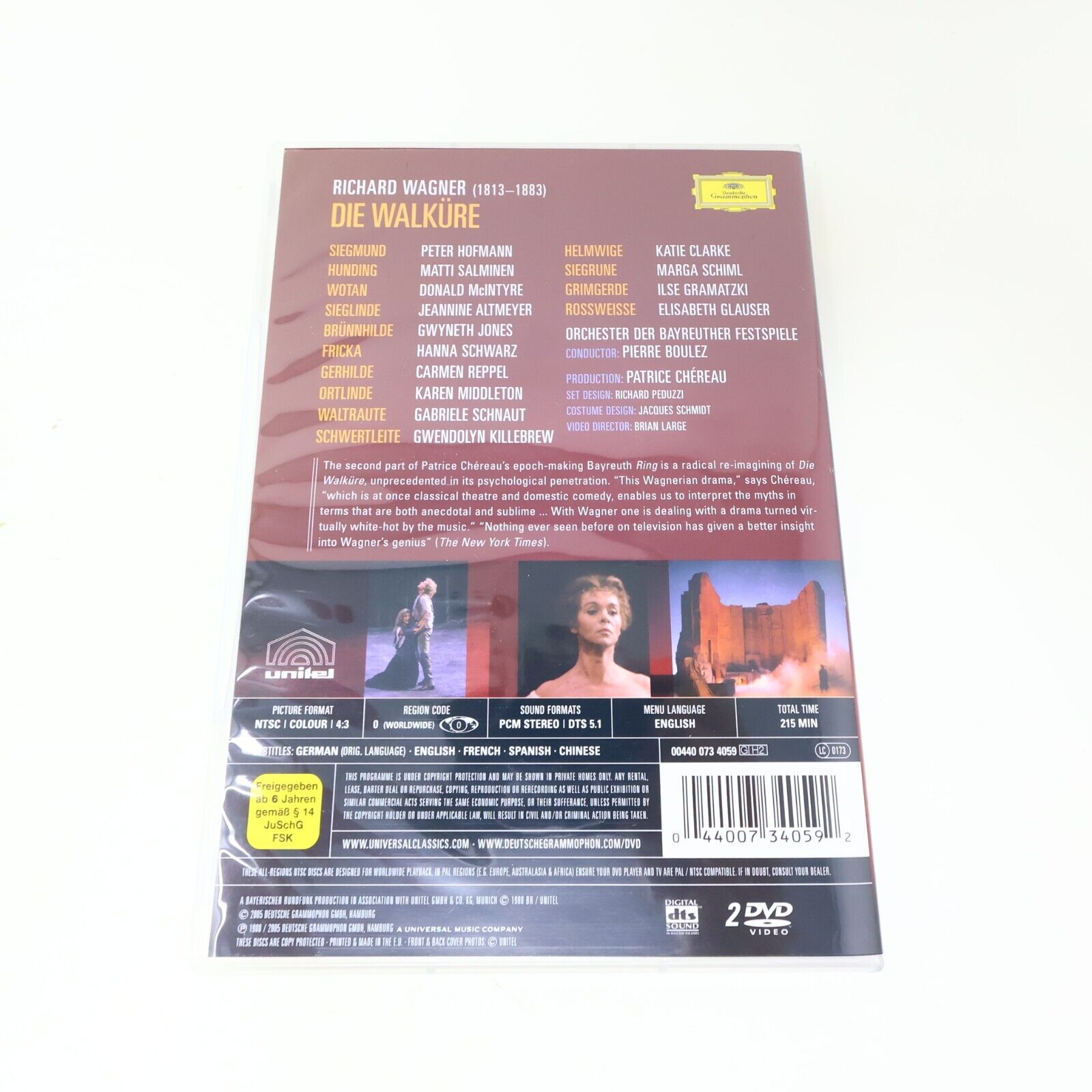 Richard Wagner Der Ring Des Nibelungen Opera DVD Box Set Pierre Boulez NTSC 4:3