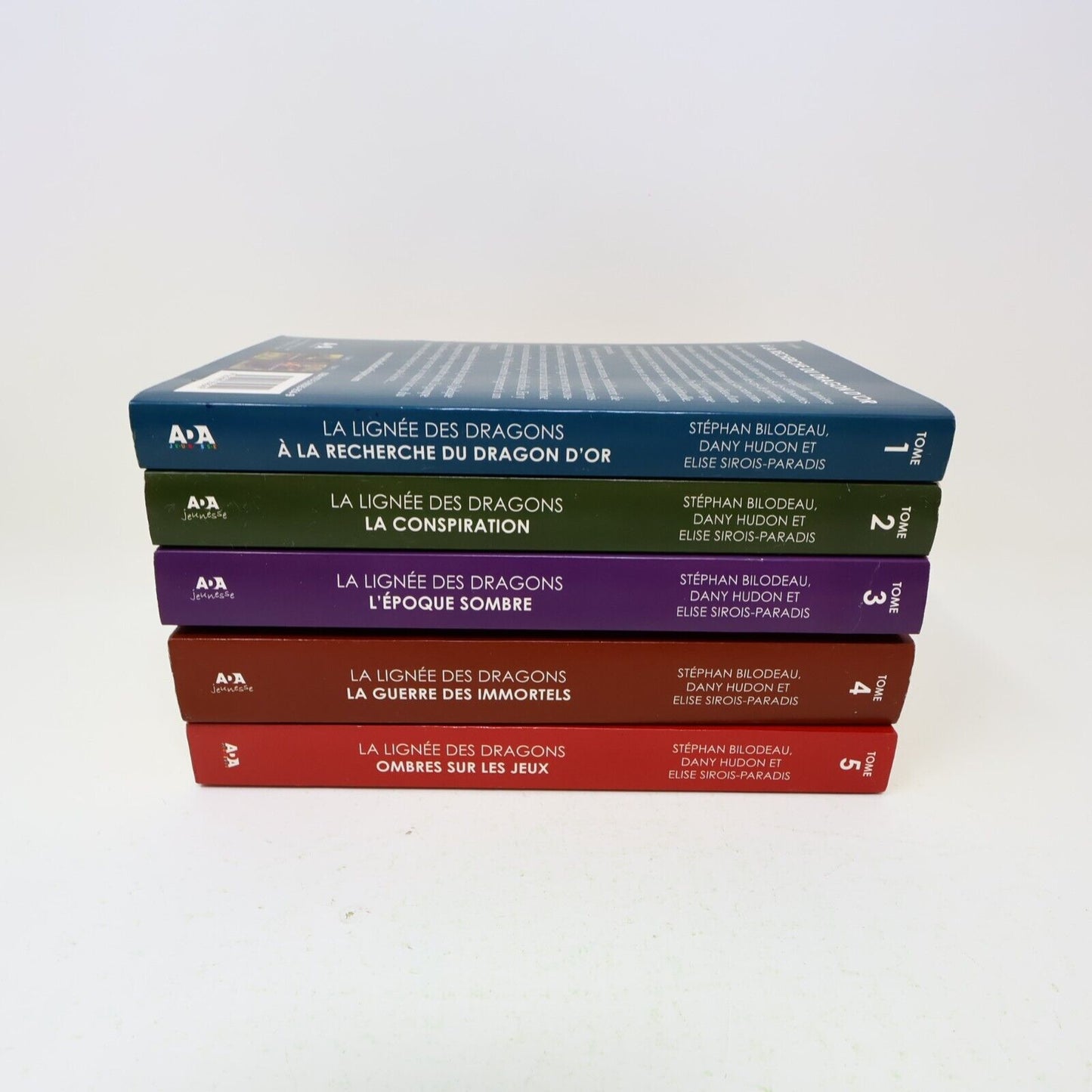 Lot 5 Livres La Lignée des Dragons #1-5 Ada Série Complète Jeunesse Français PB