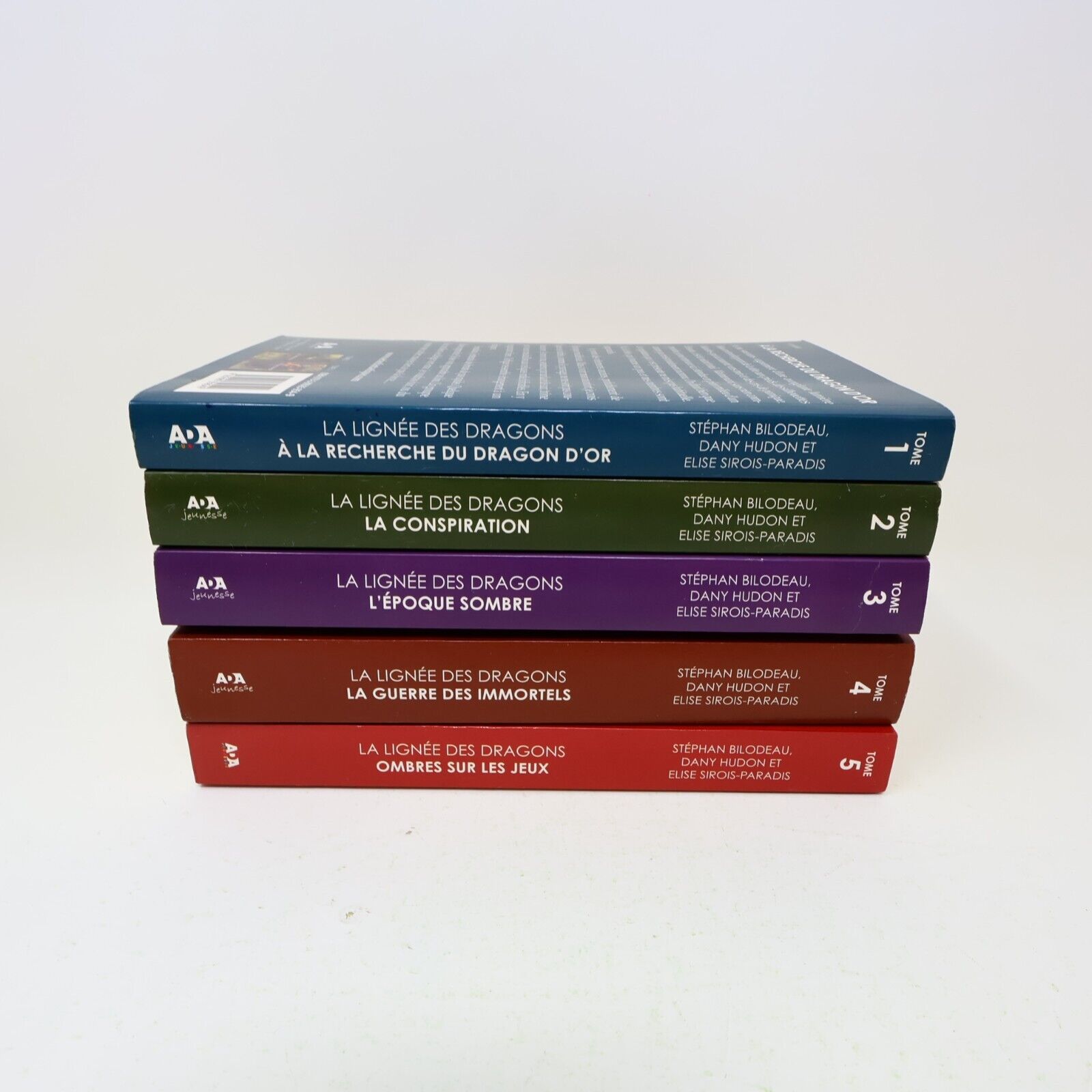Lot 5 Livres La Lignée des Dragons #1-5 Ada Série Complète Jeunesse Français PB
