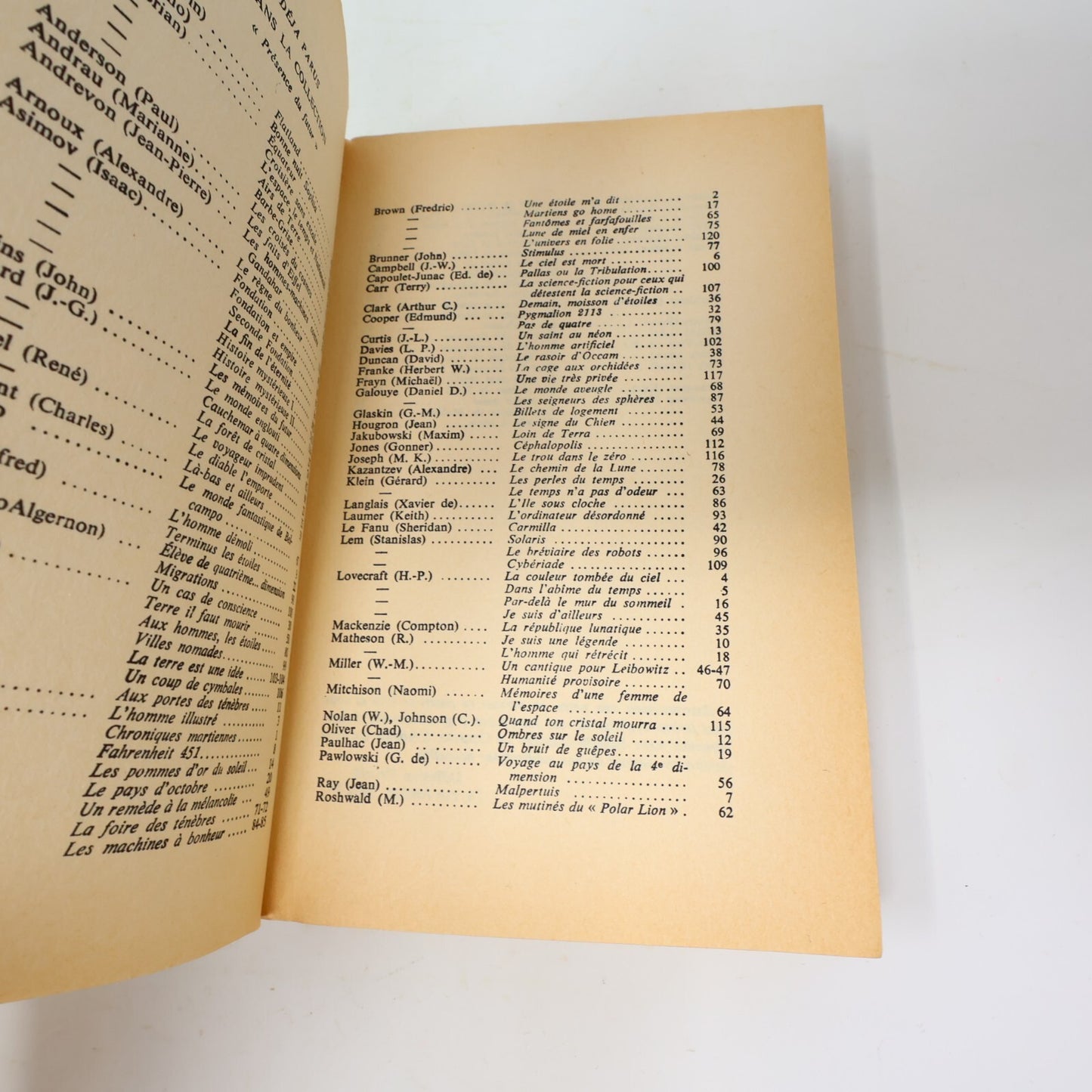 Présence du Futur Lot 4 Livres Bradbury/Matheson/Simak Foire des Ténèbres French
