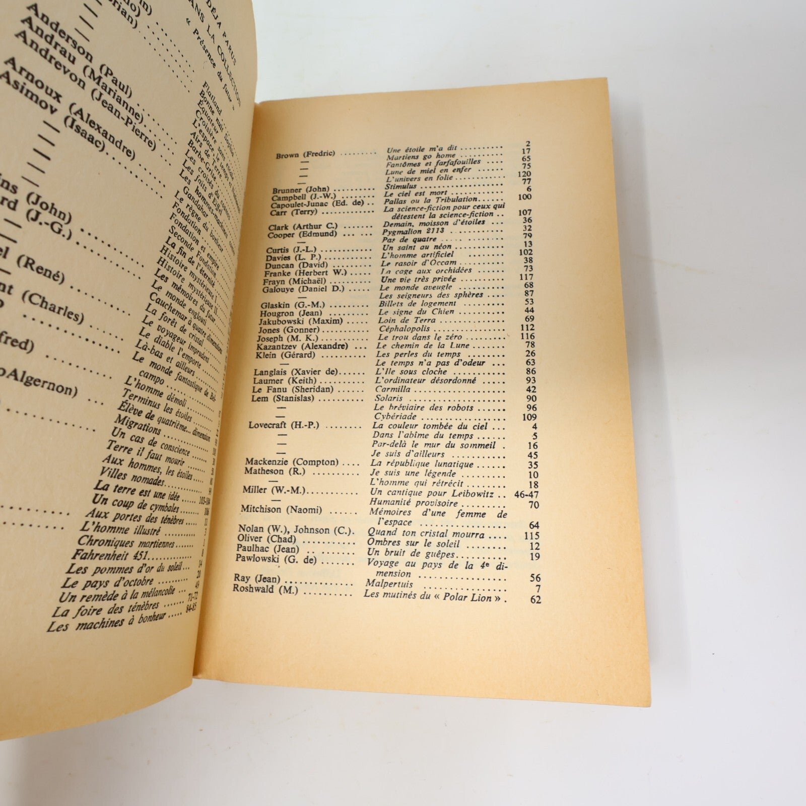 Présence du Futur Lot 4 Livres Bradbury/Matheson/Simak Foire des Ténèbres French