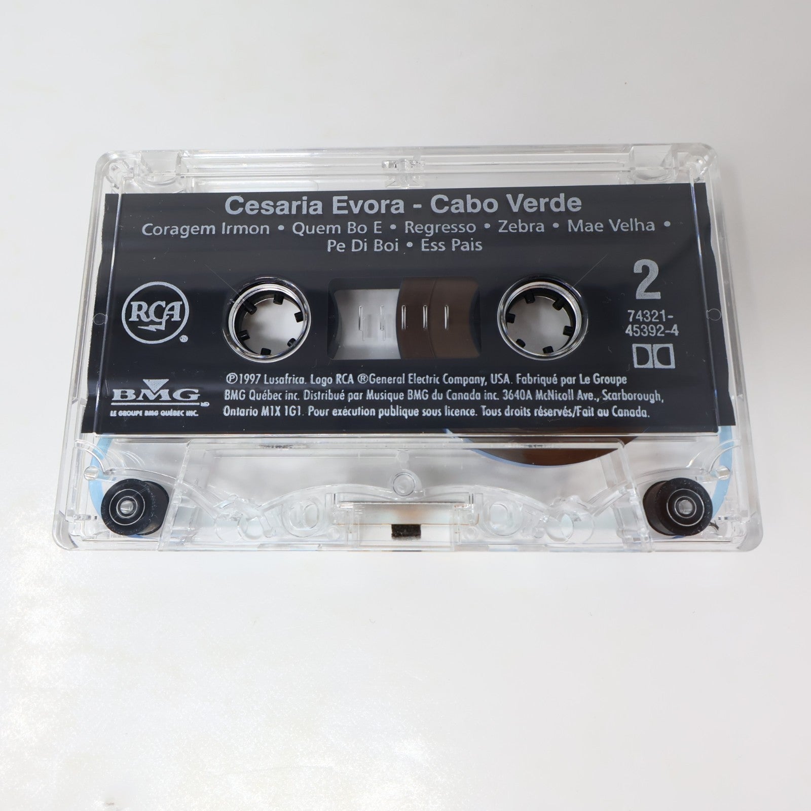 Cesaria Evora 2 Cassette Lot Cesaria/Cabo Verde Tchintchirote/Sabine Larga'm 90s