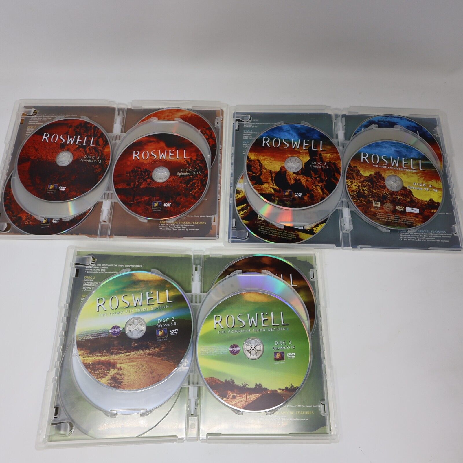 Roswell Seasons 1-2-3 Complete Series DVD Tested Region 1 NTSC Katherine Heigl