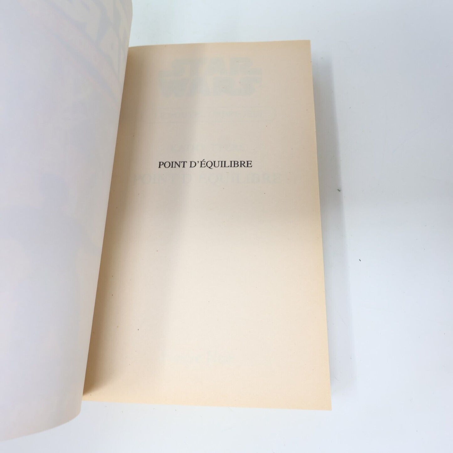 2002 Point d'Équilibre Le Nouvel Ordre Jedi #4 de Kathy Tyers Star Wars PB Book