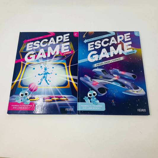3x Livres Escape Game Temple du Pixel/Prisonniers du Jeu Vidéo/Piégés Espace Lot