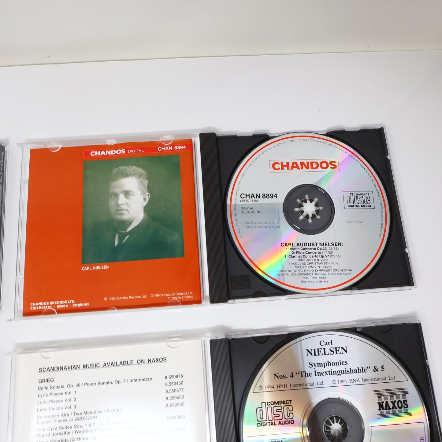 Carl Nielsen 8 CD Lot Symphony 2-3-4-5/Concertos Salonen/Chung/Leaper/Blomstedt