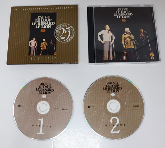 J'ai Vu Le Loup Le Renard Le Lion CD 25e 1974-1999 Leclerc/Vigneault/Charlebois