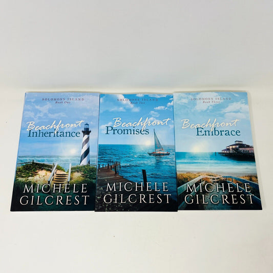 Solomons Island Paperback Books 1-3 Lot Michele Gilcrest Beachfront Inheritance