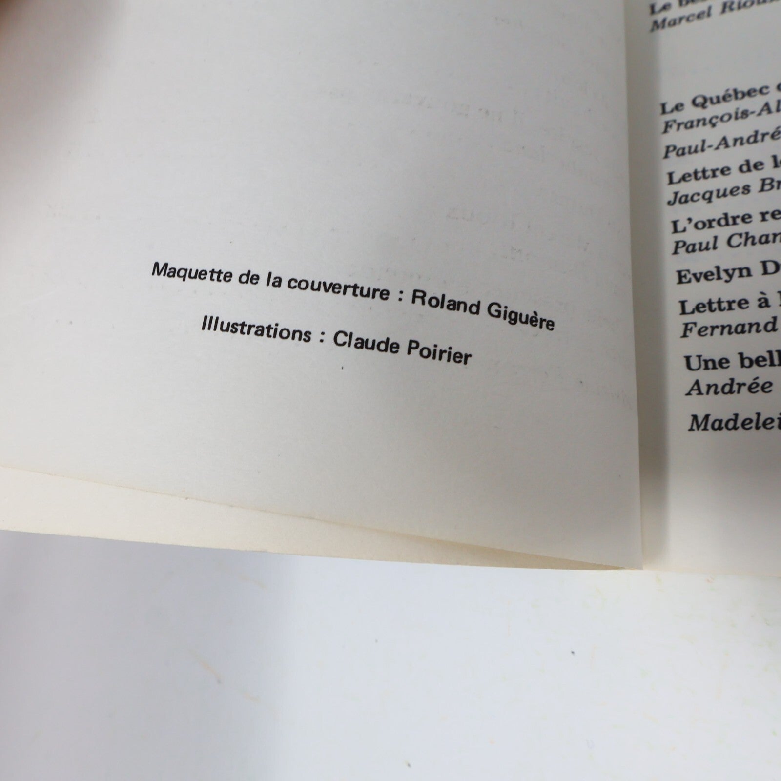 1980 Projets du Pays qui Vient Possibles Vol. 4 #2 Francoeur/Giguère/Julien 80s