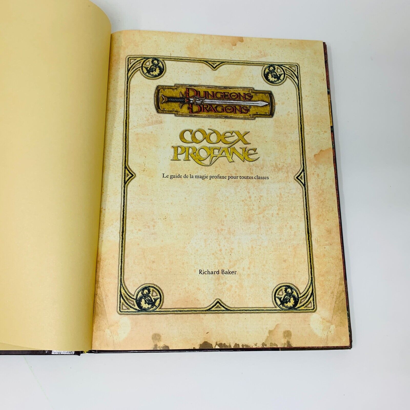 2005 Codex Profane Guide Magie Dungeons & Dragons D&D Richard Baker WOC Français