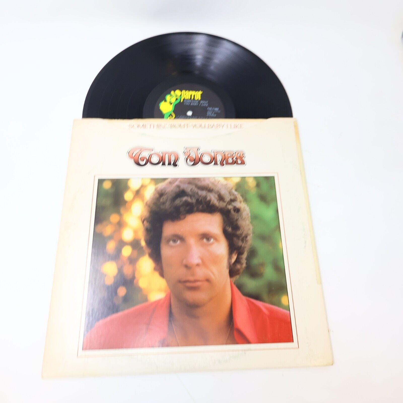 Tom Jones Somethin' 'Bout You Baby I Like LP Record Vinyl 1974 Parrot PAS 71066
