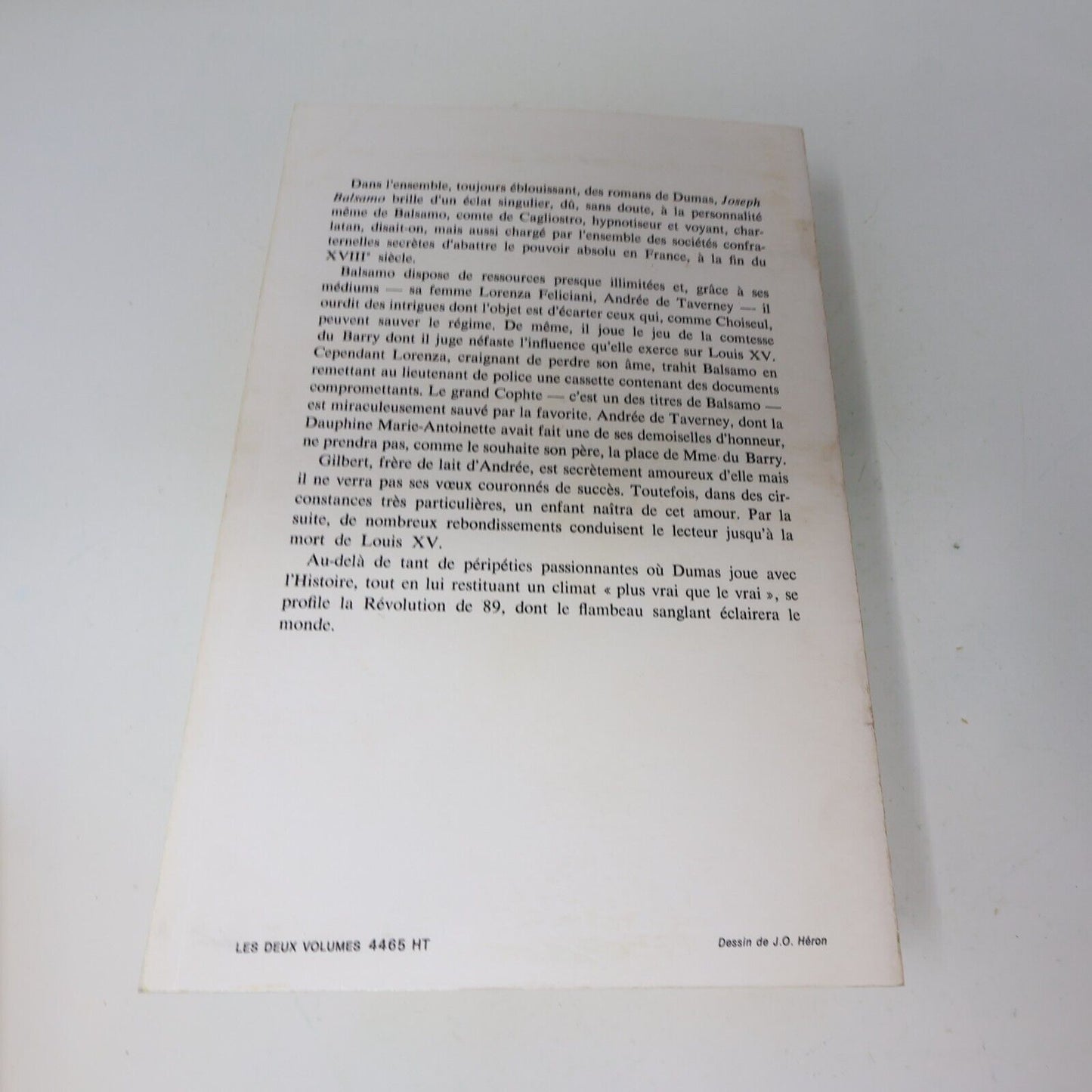 Lot 2 Joseph Balsamo #1-2 Alexandre Dumas Livres 1972 Série Complète Roman 70s