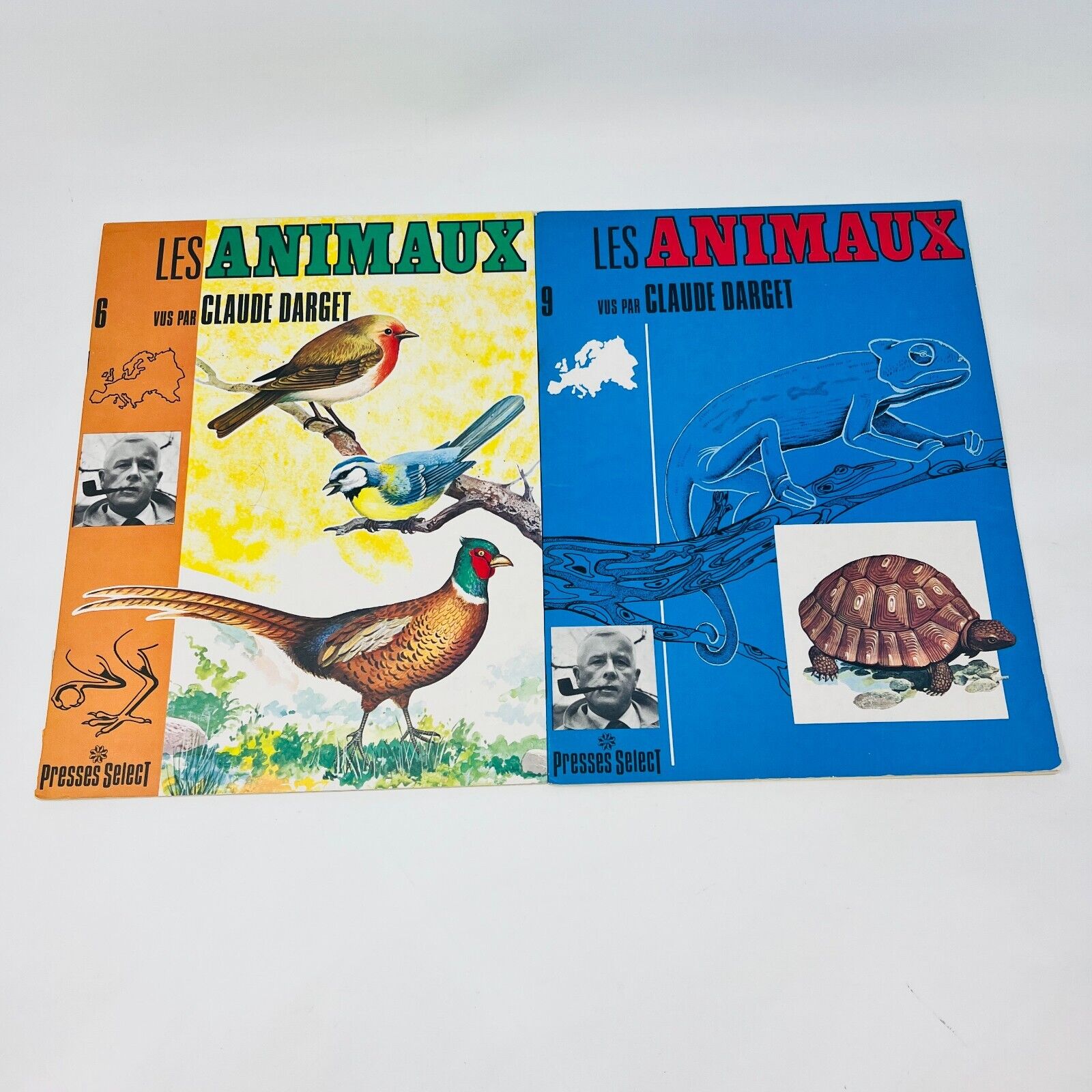 12x Les Animaux Vus par Claude Darget Presses Select Français 1960s Lot Livres