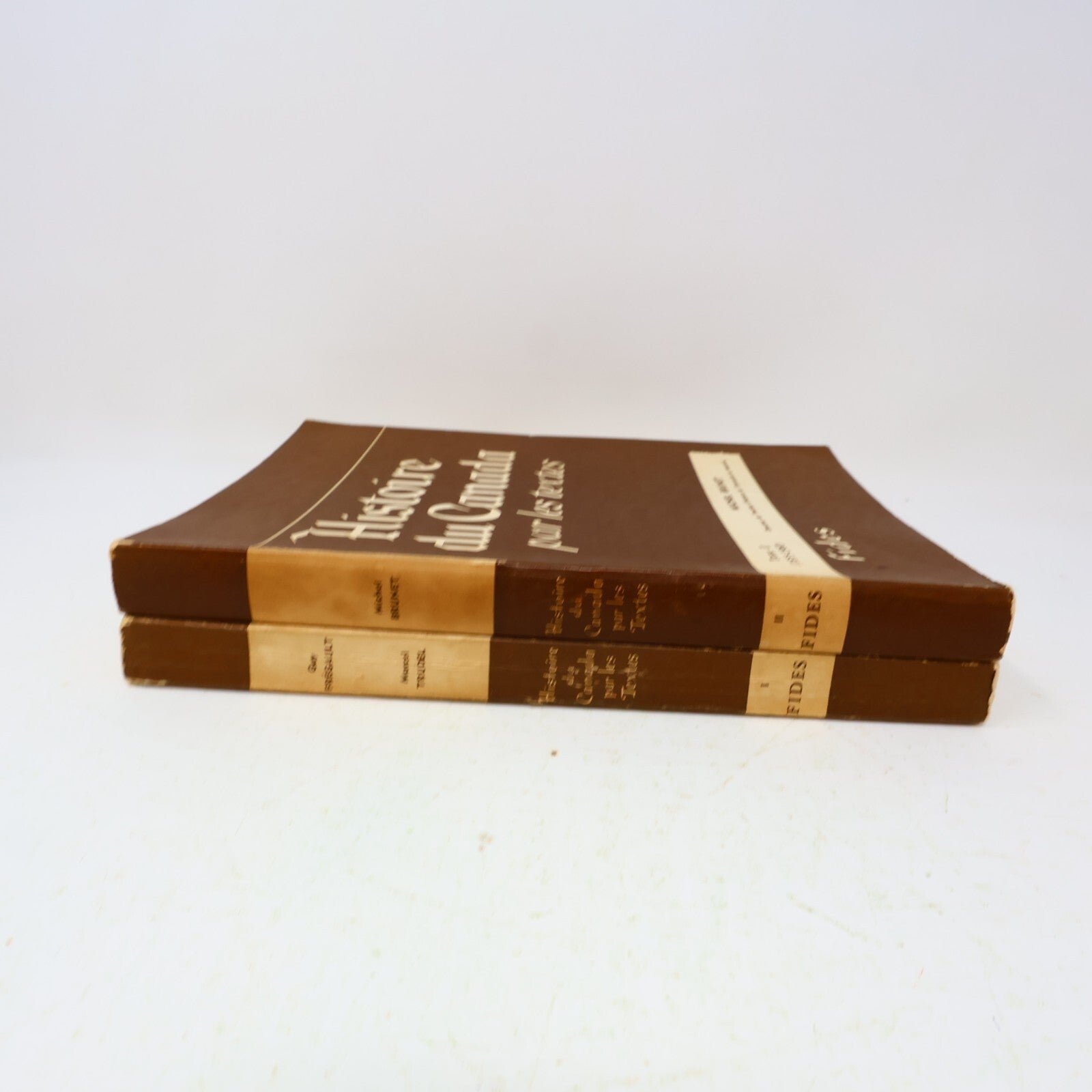 Histoire du Canada Par les Textes #1-2 Série Complète Lot 2 Livres Fides French
