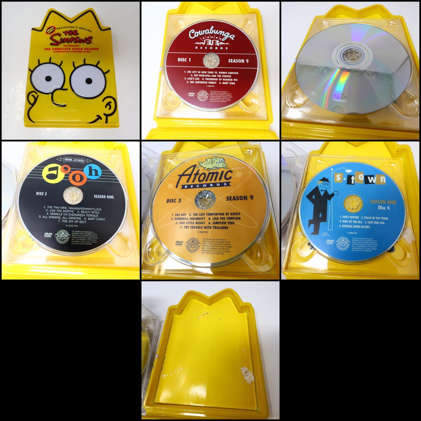 The Simpsons The Complete 7-8-9-10 Seasons Lot 4 DVD Molded Head Pack Marge Lisa