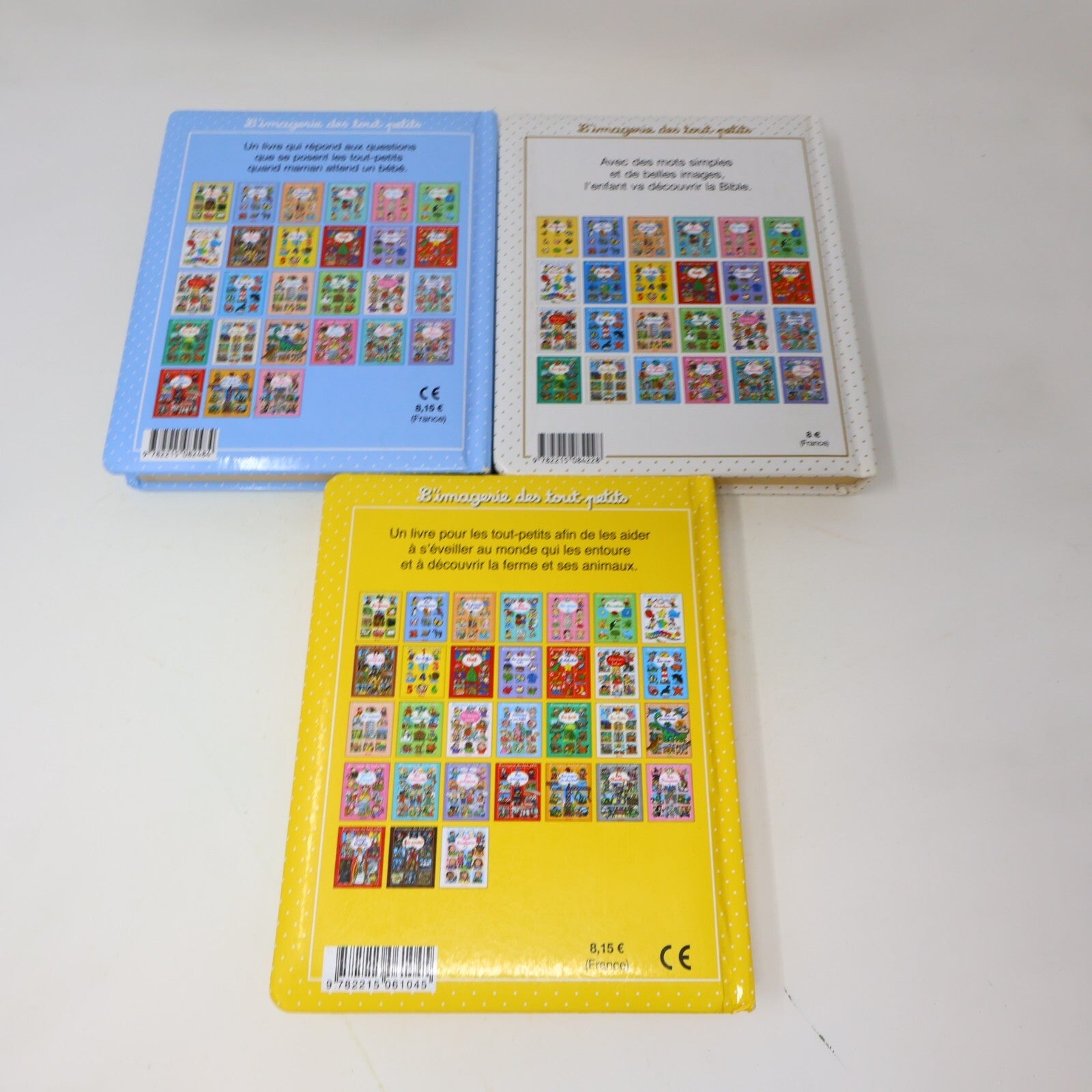 L'Imagerie Lot 9 Livres Ferme/Corps Humain/Avions/Arts/Petites Bêtes Français