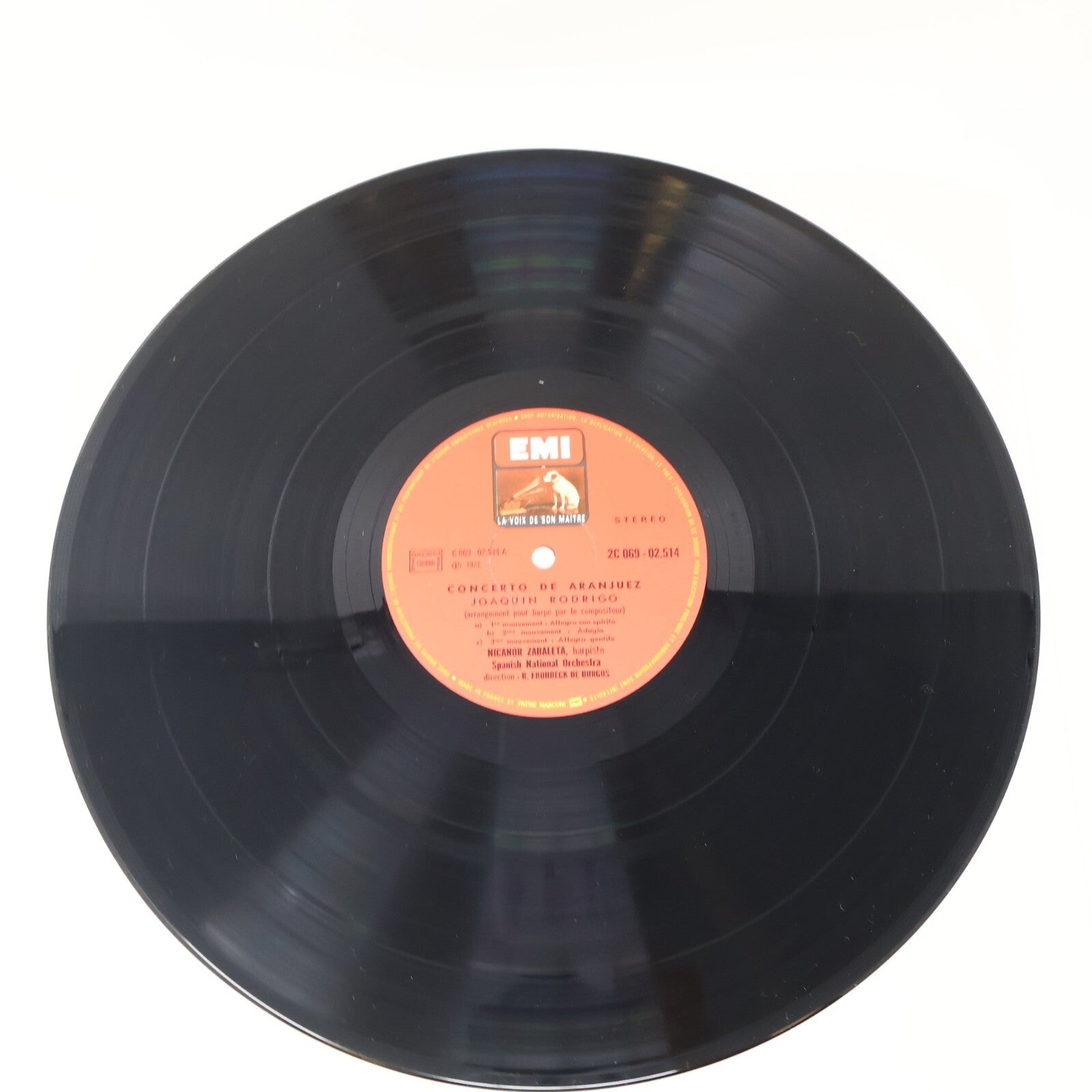 Nicanor Zabaleta Concerto De Aranjuez Rodrigo Parish-Alvars Record C 069-02514