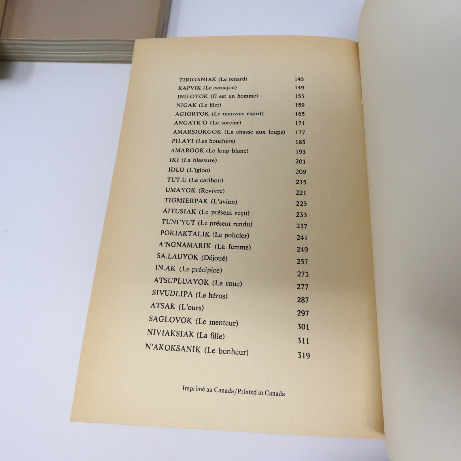 Yves Thériault Lot 8 Livres Agaguk/Quête de l'Ourse/Le Dernier Havre Roman PB